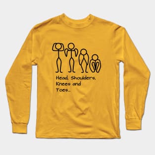 Stickman / Head, shoulders, knees and toes... Long Sleeve T-Shirt